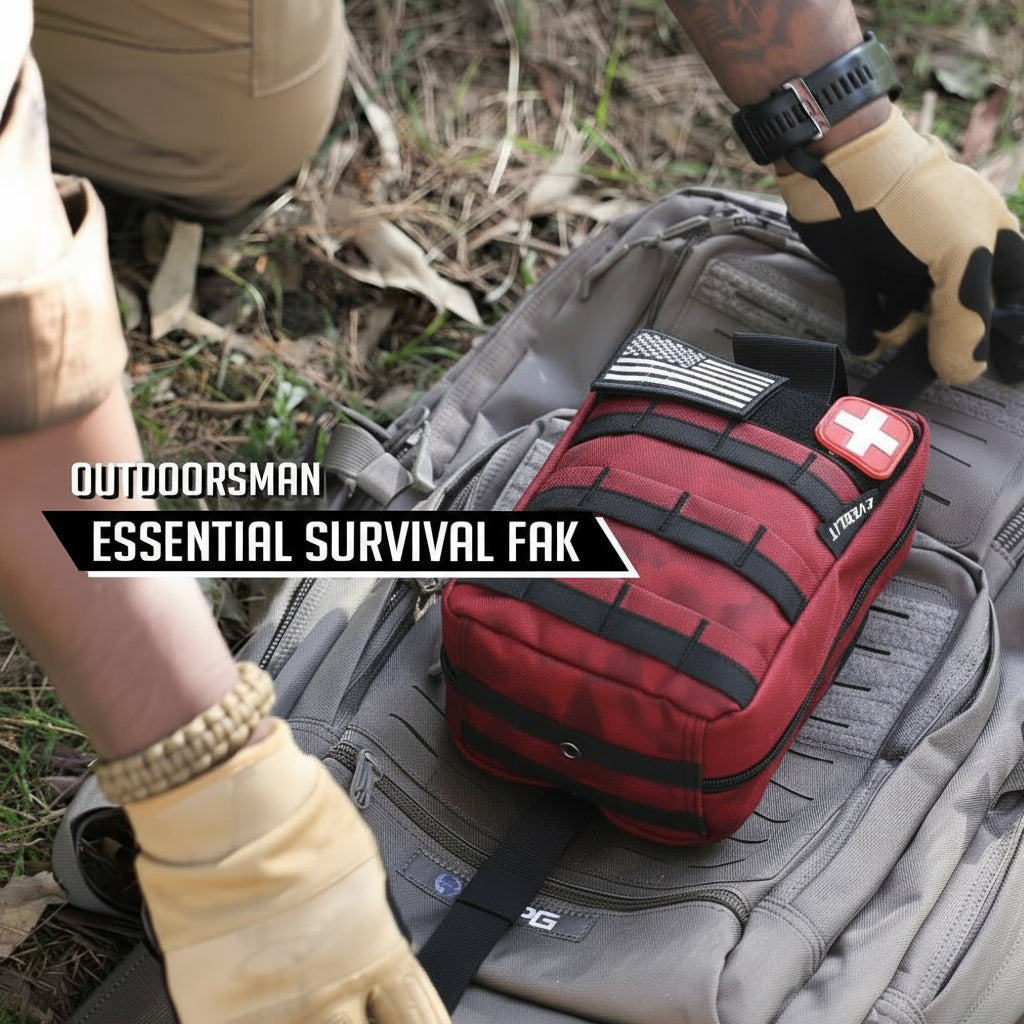EVERLIT 250 Pieces Survival First Aid Kit IFAK EMT Molle Pouch Survival Kit Outdoor Gear Emergency Kits Trauma Bag for Camping Boat Hunting Hiking Home Car Earthquake and Adventures