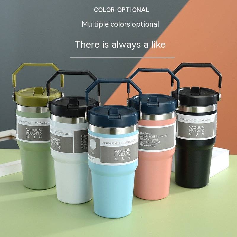 Stainless Steel Travel Coffee Tumbler – Insulated Car Cup with Cover (20/30 oz)
