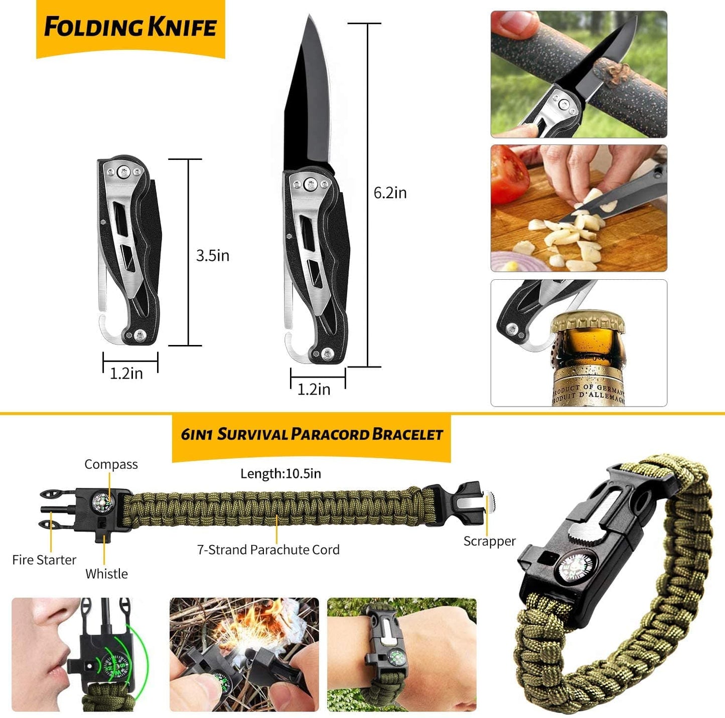 60-in-1 Professional Emergency Survival Kit