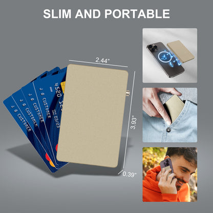All-Aluminum Pop Up Slide Rfid Slim Basic Card personalized wallet