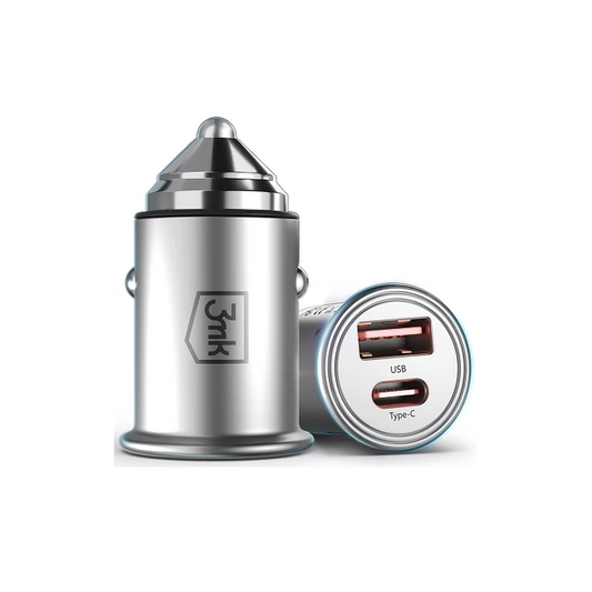 Ładowarka 3MK HyperCar 1x USB-A 1x USB-C 4.5 A (5903108464574)