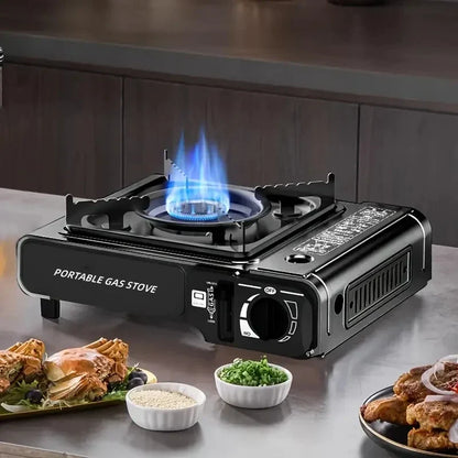 Camping Gas Stove Propane Cassette Burner Black