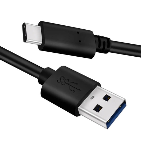 USB-C Cable, 10 Feet Long Heavy-Duty Fast Charging USB Charger Cable for Samsung, Motorola, TCL, BLU, Kyocera, Ipad Pro, Ipad Air, Google Pixel, Nokia, Type C - Black